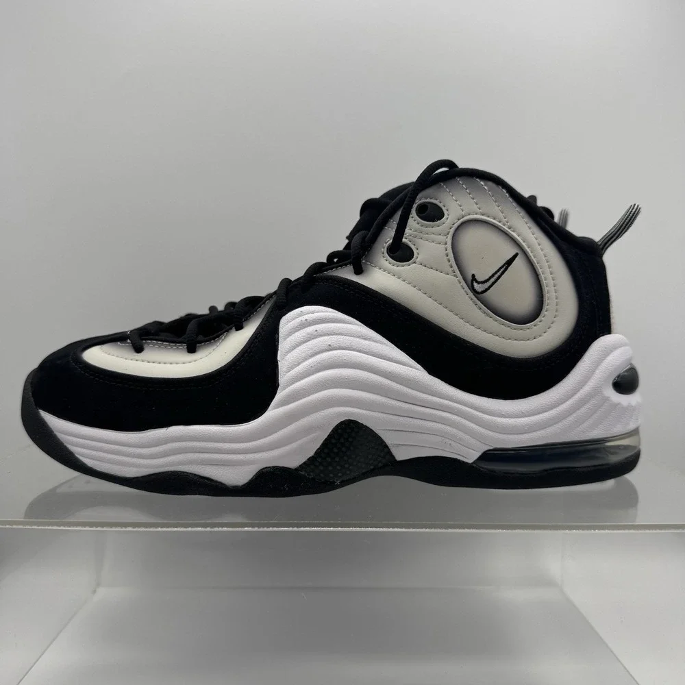 Brand New Nike Air Penny 2 Light Bone White Black DZ2549-001 Men's Size 9.5